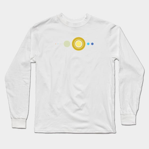 Solar System Long Sleeve T-Shirt by littlefence